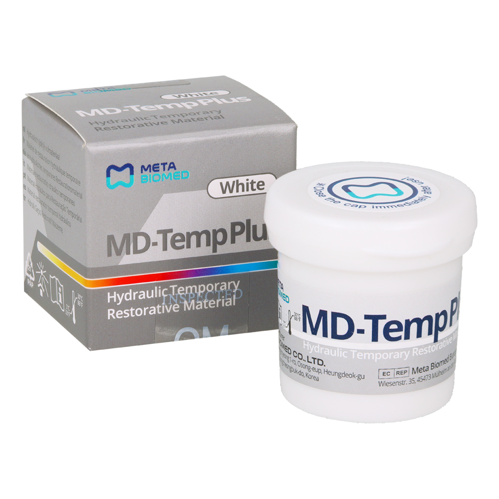 Временный материал MD-TempPlus белый 40 г Meta Biomed
