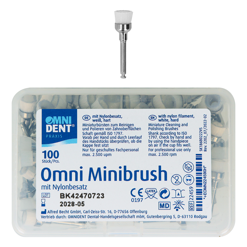 Мини-щётки Omni Minibrush 100 шт. Omnident (пустой стаканчик)