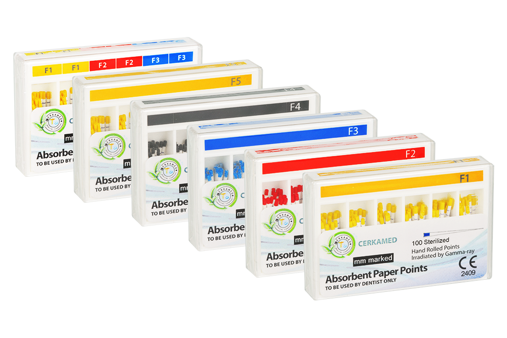 Бумажные штифты ProTaper 100 шт. Cerkamed