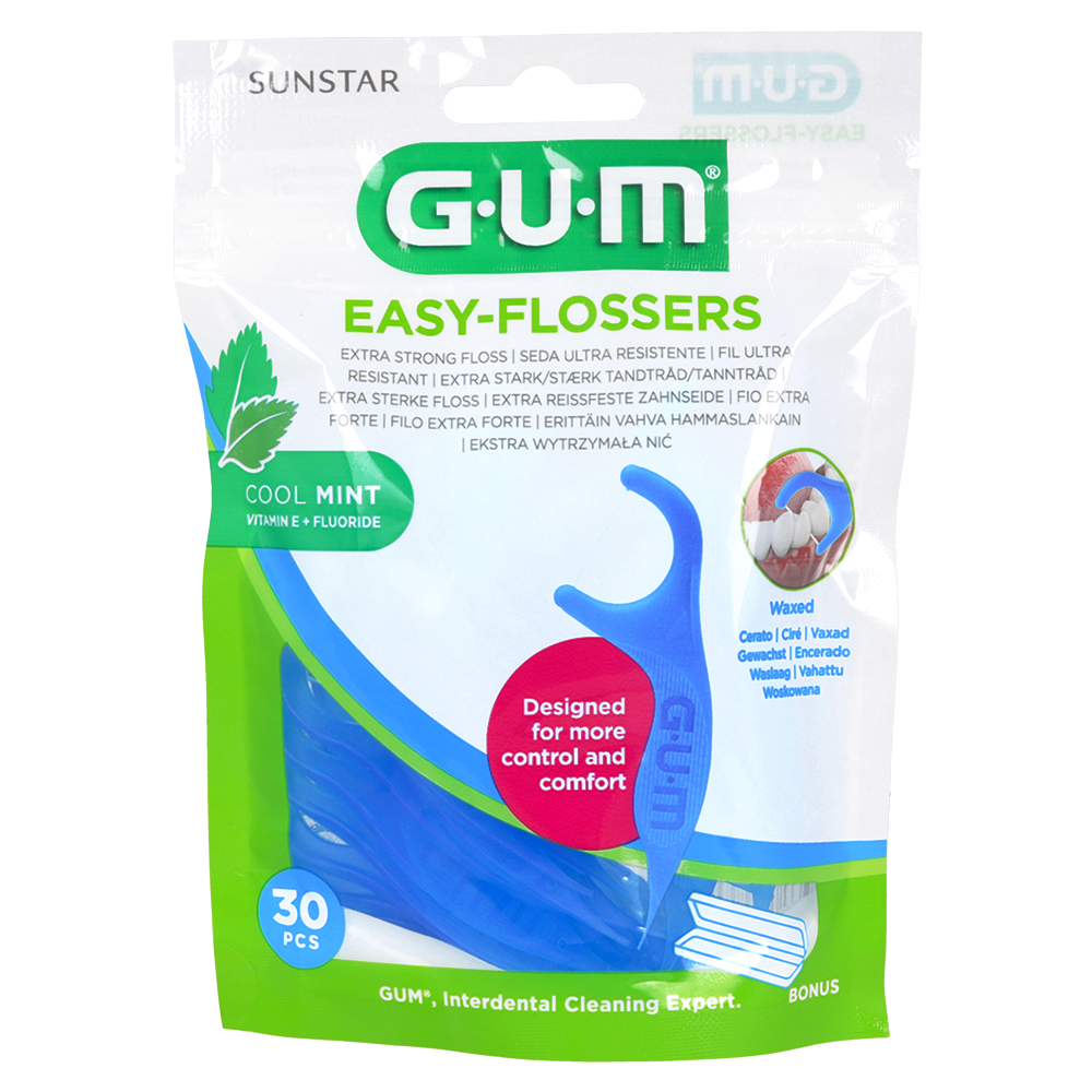 Зубная нить с держателем Easy-Flossers, 30 шт. GUM