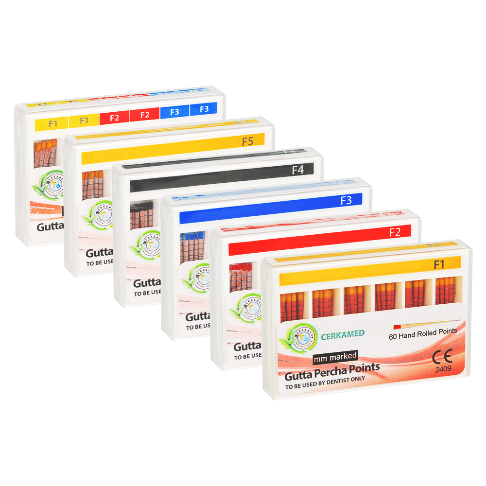 Гуттаперчевые штифты ProTaper, 60 шт. Cerkamed
