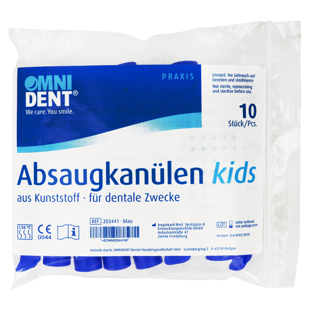 Детская аспирационная канюля 10 шт. Omnident
