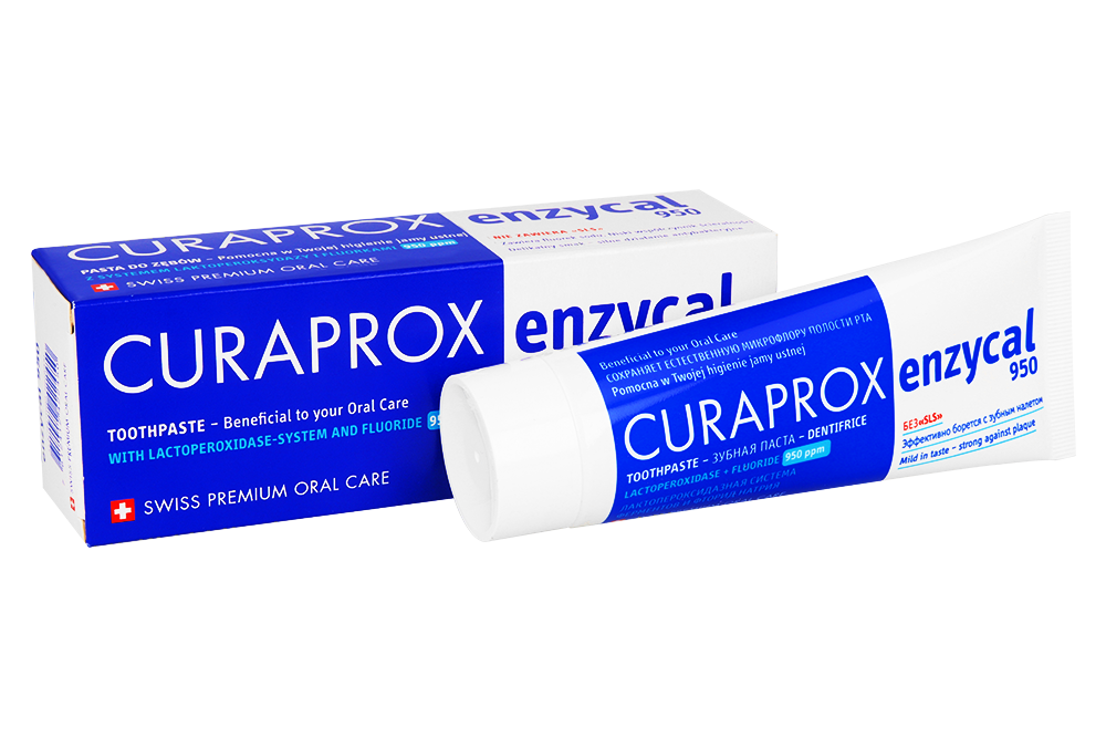 Зубная паста Curaprox Enzycal 950, 75 мл