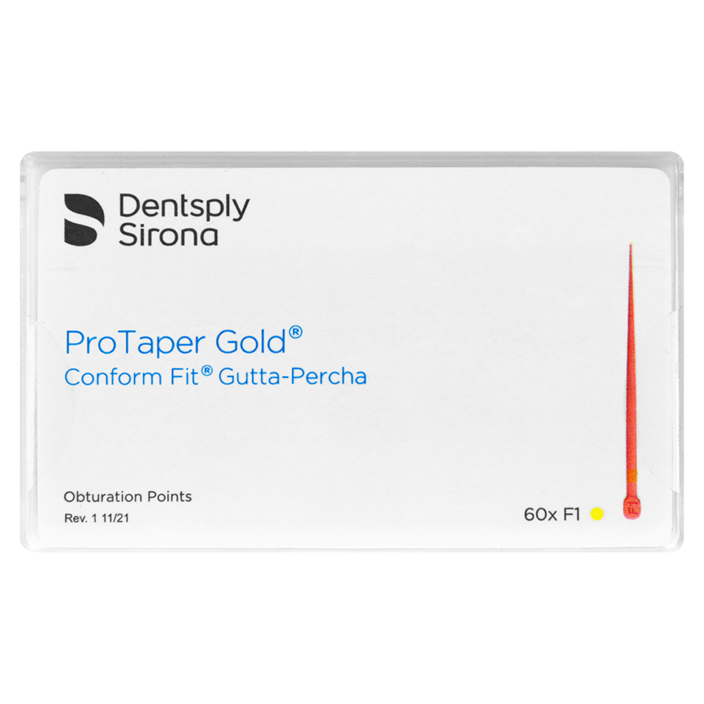 Гуттаперчевые штифты ProTaper Gold 60 шт. Dentsply Sirona