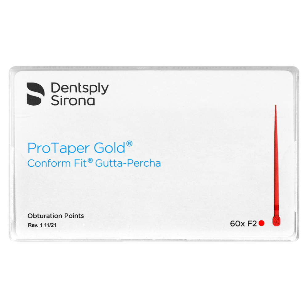 Гуттаперчевые штифты ProTaper Gold 60 шт. Dentsply Sirona