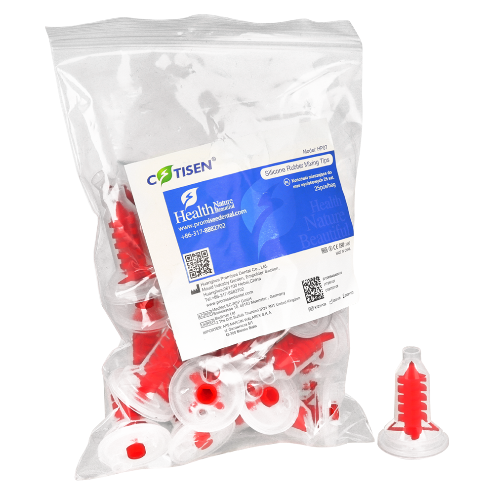 Красные смешивающие насадки для Pentamix, 25 шт. Cotisen