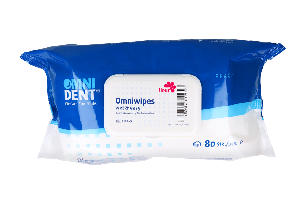 Салфетки Omniwipes 80 шт. Omnident
