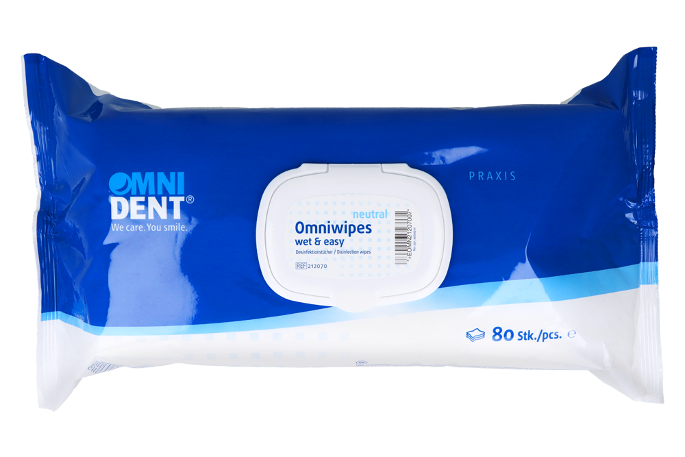 Салфетки Omniwipes 80 шт. Omnident