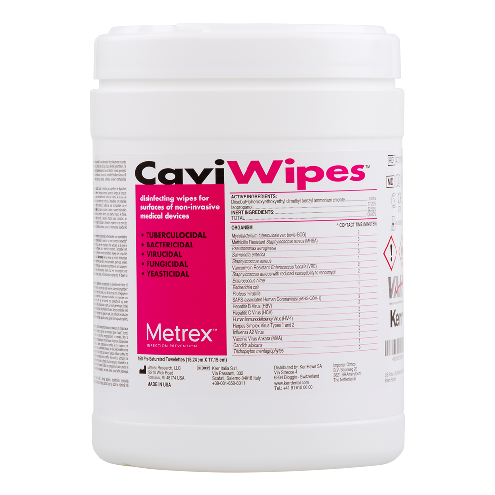 Салфетки CaviWipes в контейнере 160 шт. Kerr