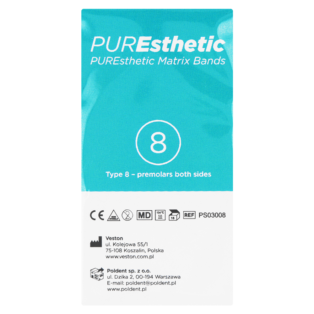 Металлические полоски PUREsthetic 16 шт. Poldent