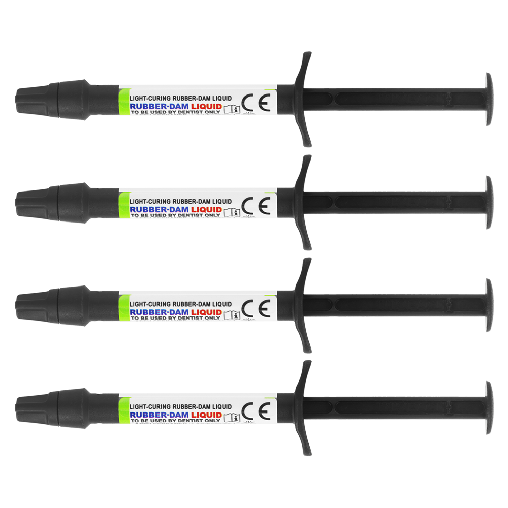 Жидкий коффердам Rubber-Dam Liquid Mega Pack 1,2 мл × 4 шт. Cerkamed