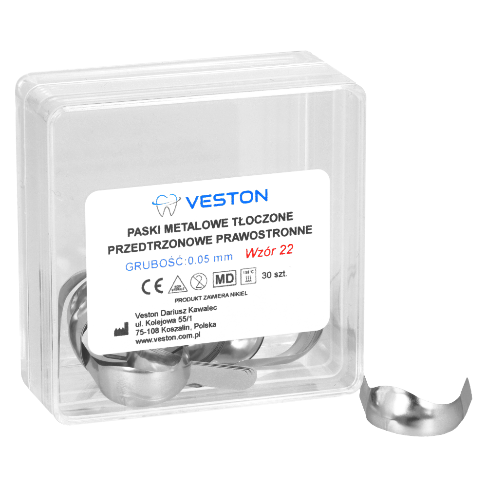 Штампованные матричные полоски VESTON 0,05 мм 30 шт.