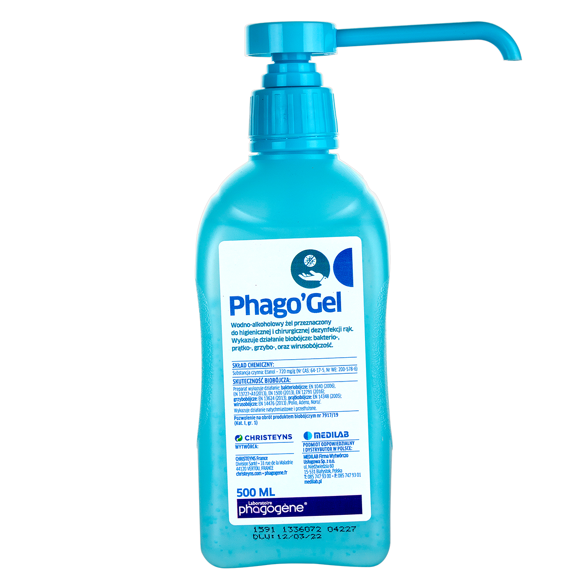 Phago'Gel 500 мл с помпой MediLab
