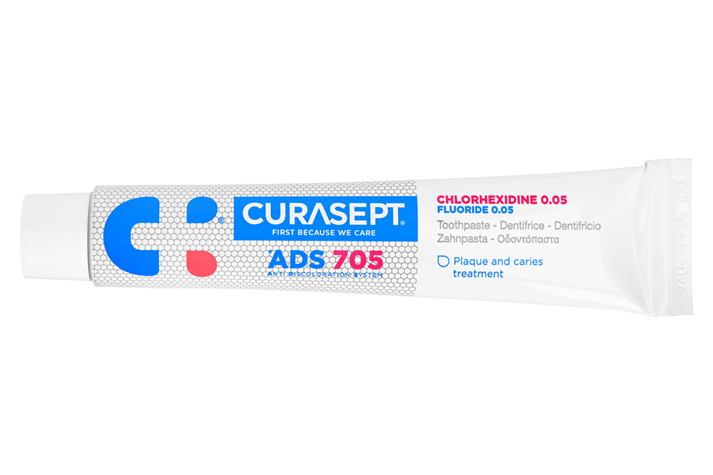 Зубная паста ADS 705 0,05% хлоргексидина 75 мл Curasept