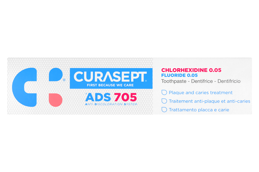 Зубная паста ADS 705 0,05% хлоргексидина 75 мл Curasept