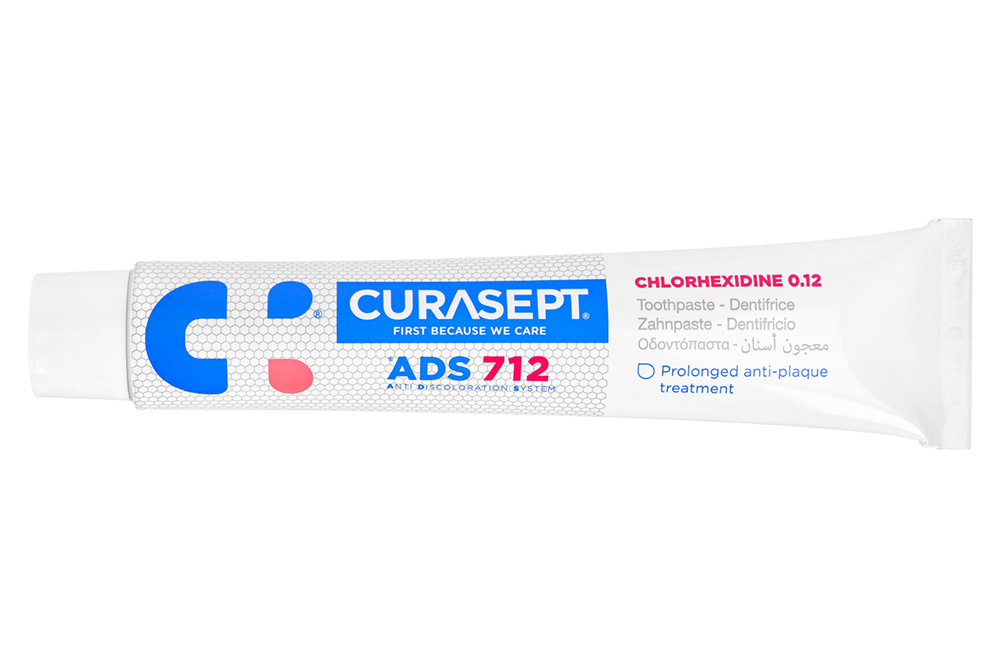 Зубная паста ADS 712 0,12% ХГ 75 мл Curasept