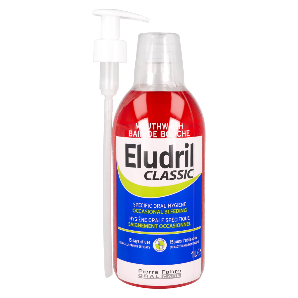 Eludril Classic 1 л + помпа Pierre Fabre