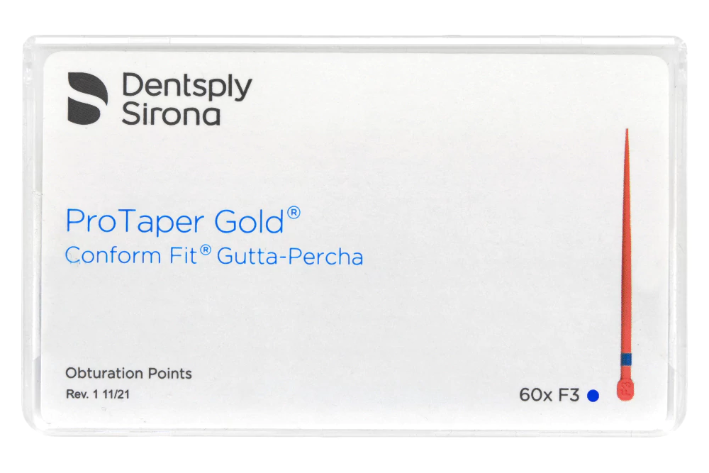 Гуттаперчевые штифты ProTaper Gold 60 шт. Dentsply Sirona