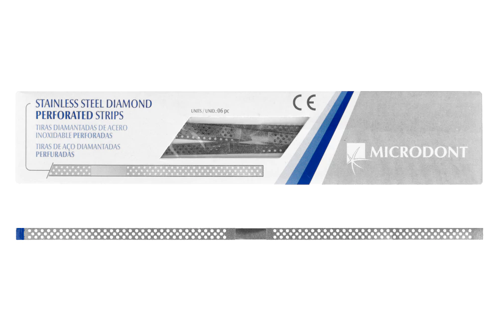 Перфорированные металлические абразивные полоски 6 шт. Microdont