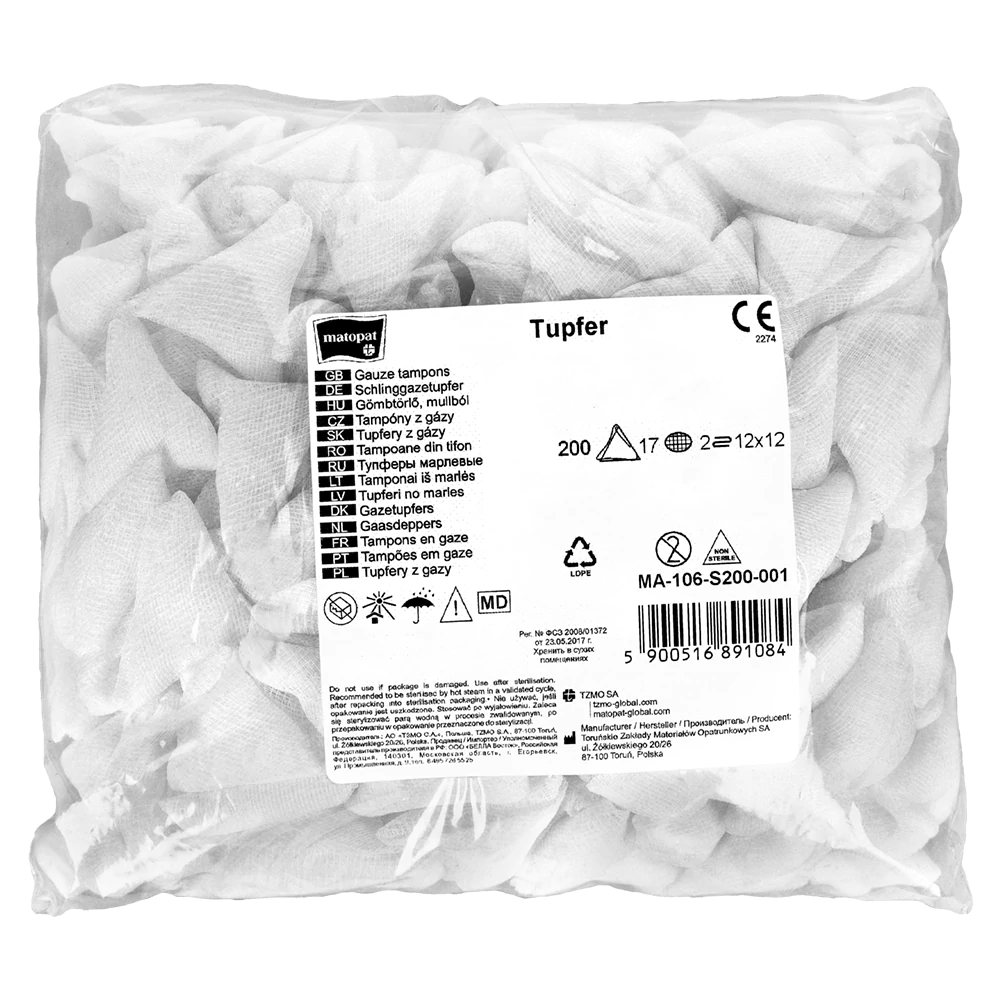 Марлевые тампоны Matopat