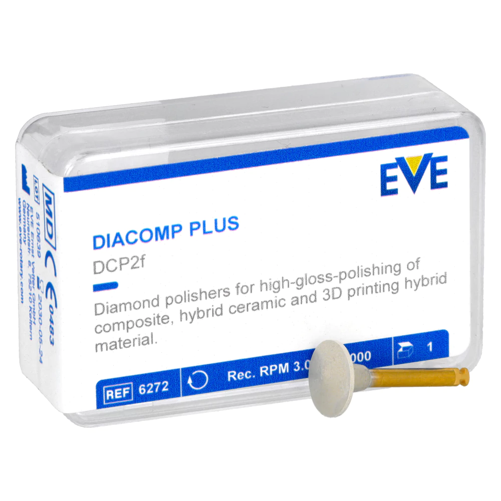 Алмазные полировочные резинки Diacomp Plus 1 шт. EVE