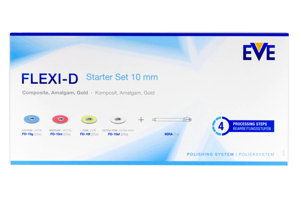 Полировочные диски Flexi-D 100 шт. + мандрель EVE