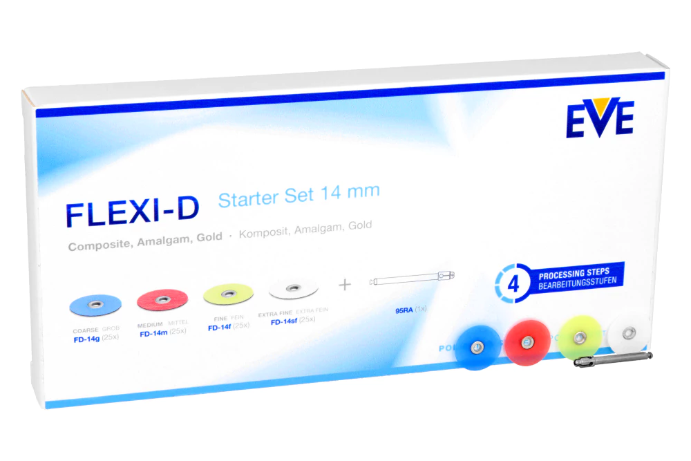 Полировочные диски Flexi-D 100 шт. + мандрель EVE
