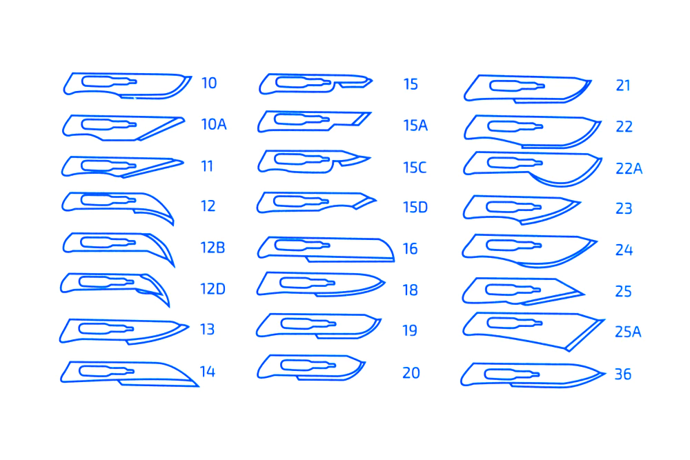 Одноразовые скальпели, 10 шт. Intergos