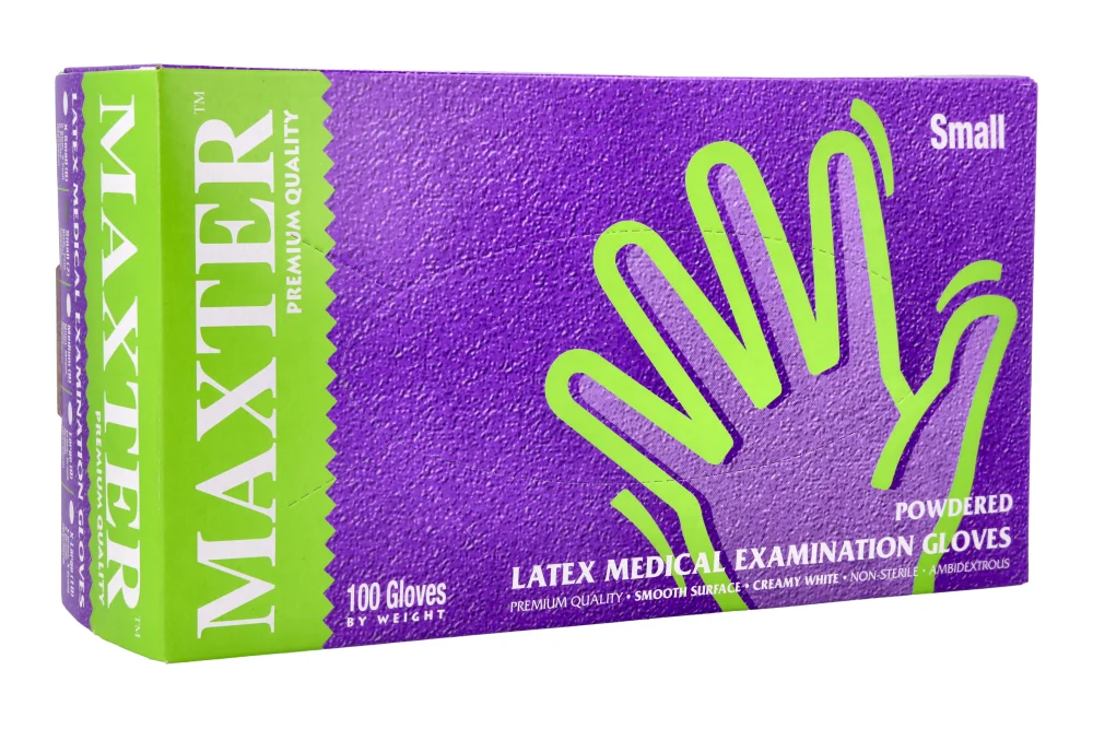 Латексные перчатки опудренные MAXTER 100 шт.