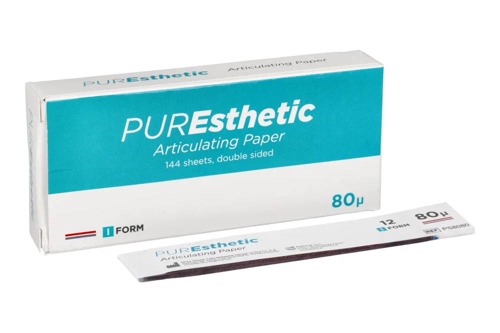 Артикуляционная калька PUREsthetic 80 мкм прямая 144 шт. Poldent