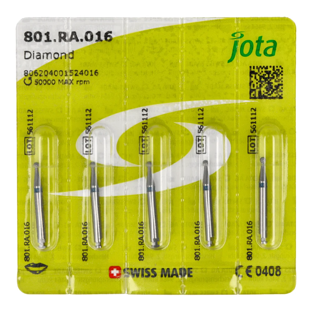 Алмазные боры шаровидные для углового наконечника 5 шт. Jota