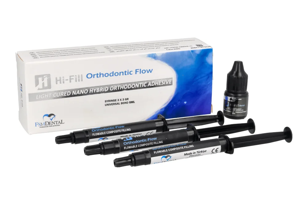 Hi-Fill Orthodontic Flow 3 г × 3 шт. + 5 мл бонд FSM