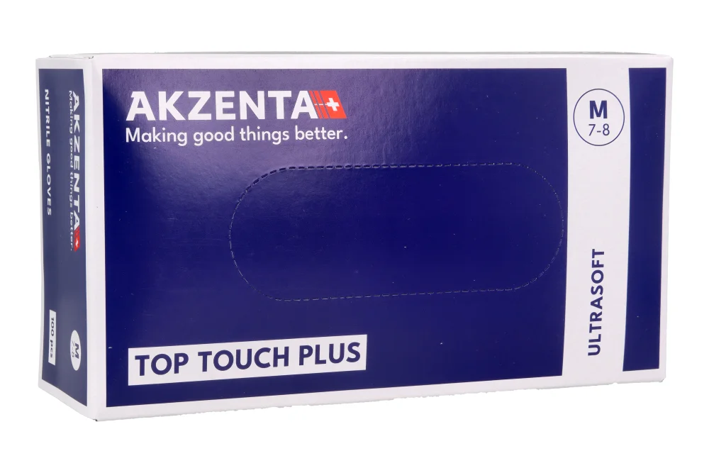 Нитриловые перчатки Ice Blue Akzenta 100 шт.