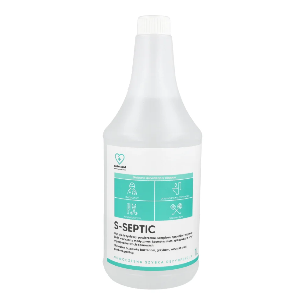 Раствор для дезинфекции S-Septic 1 л + помпа Saiko-Med