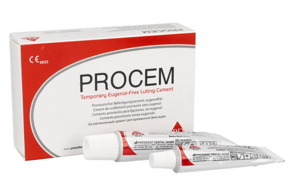 PROCEM эвгенольный цемент 25 г × 2 шт. President Dental