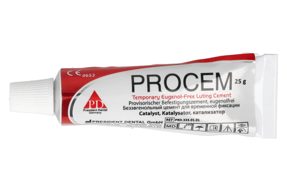 PROCEM эвгенольный цемент 25 г × 2 шт. President Dental