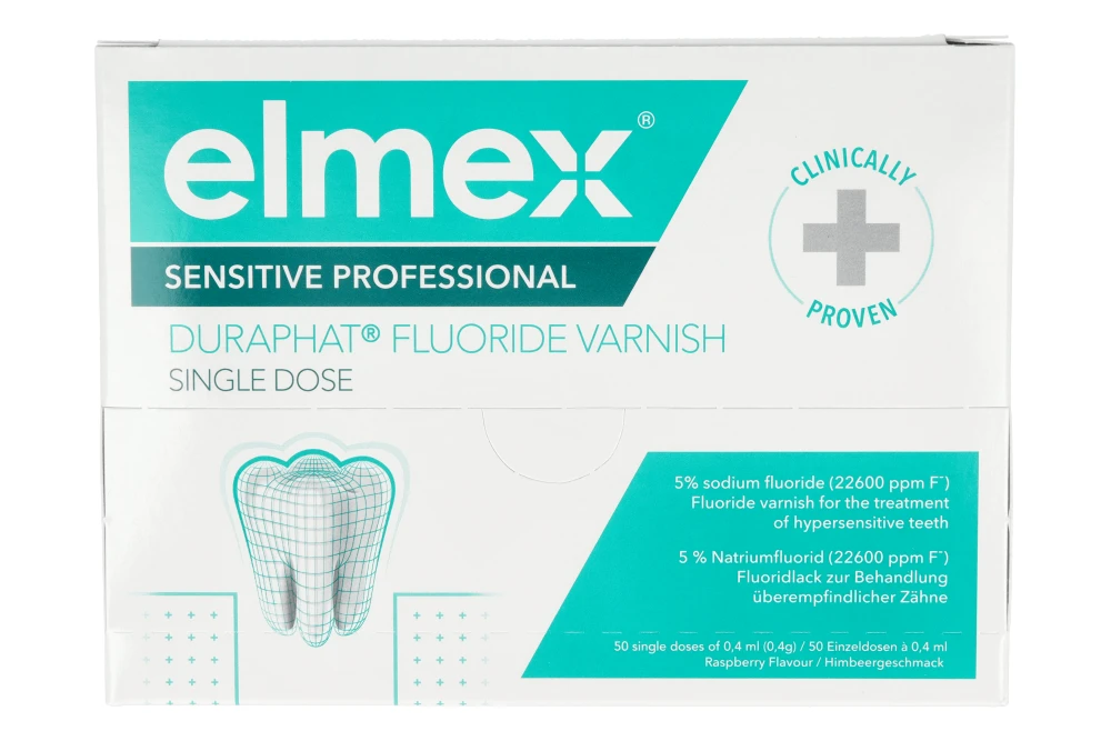 Лак Duraphat в унидозах 0,4 мл × 50 шт. (Elemex Sensitive Professional)