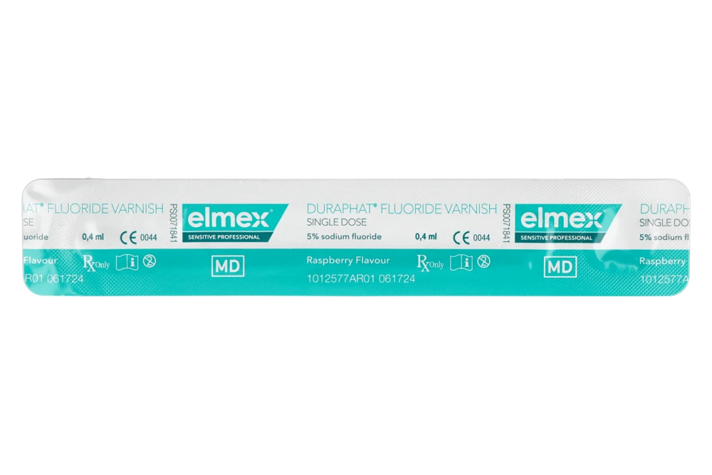 Лак Duraphat в унидозах 0,4 мл × 50 шт. (Elemex Sensitive Professional)