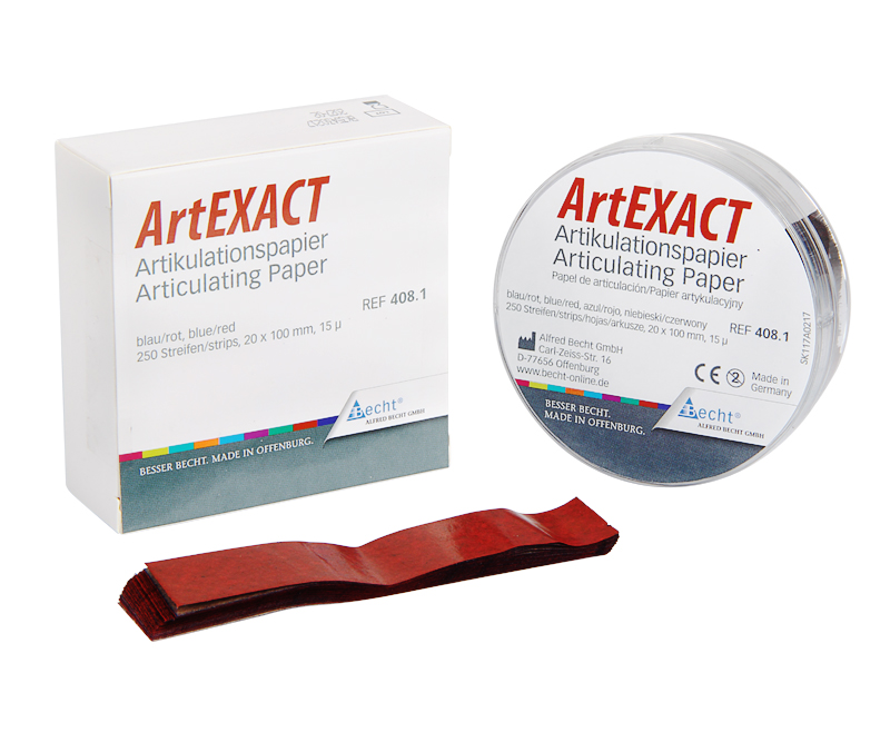 Артикуляционная бумага 15 мкм 250 шт. Becht