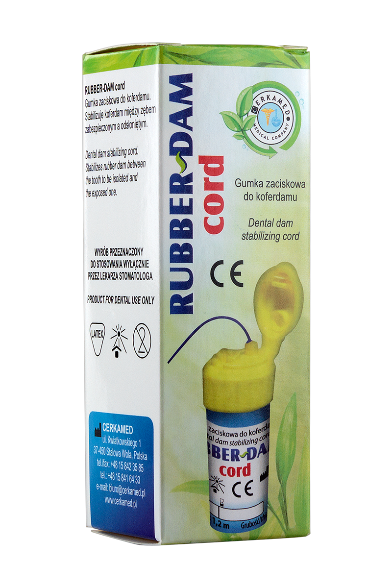 Латексная нить для коффердама Rubber-Dam Cord 1,2 м Cerkamed