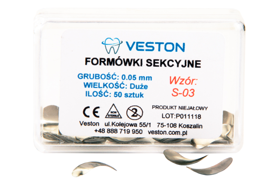 Секционные матрицы 0,05 мм Veston