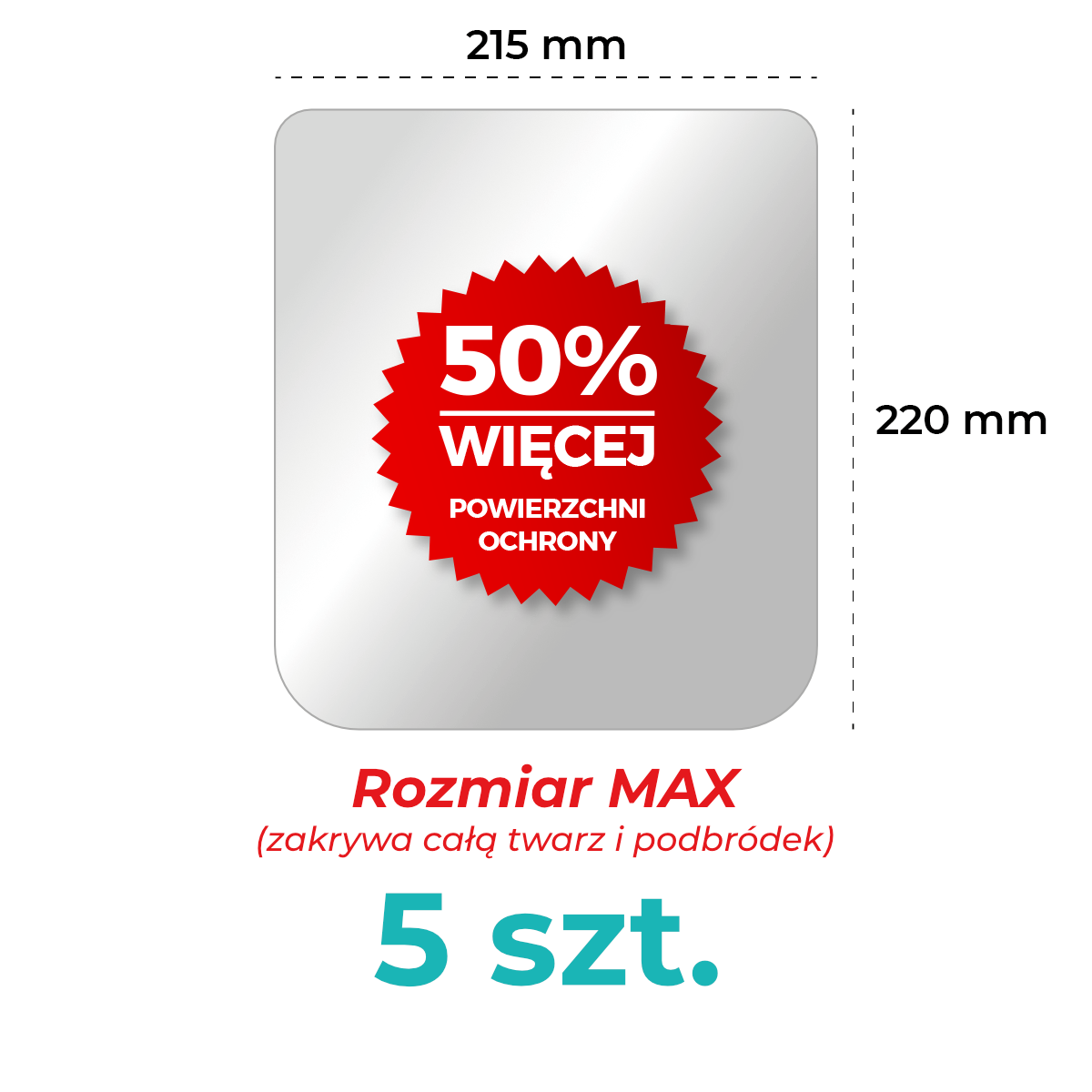 Сменная плёнка для щитка MAX 5 шт.