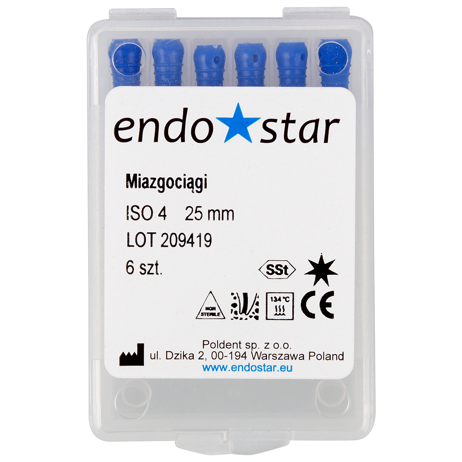 Пульпоэкстракторы 6 шт. Endostar