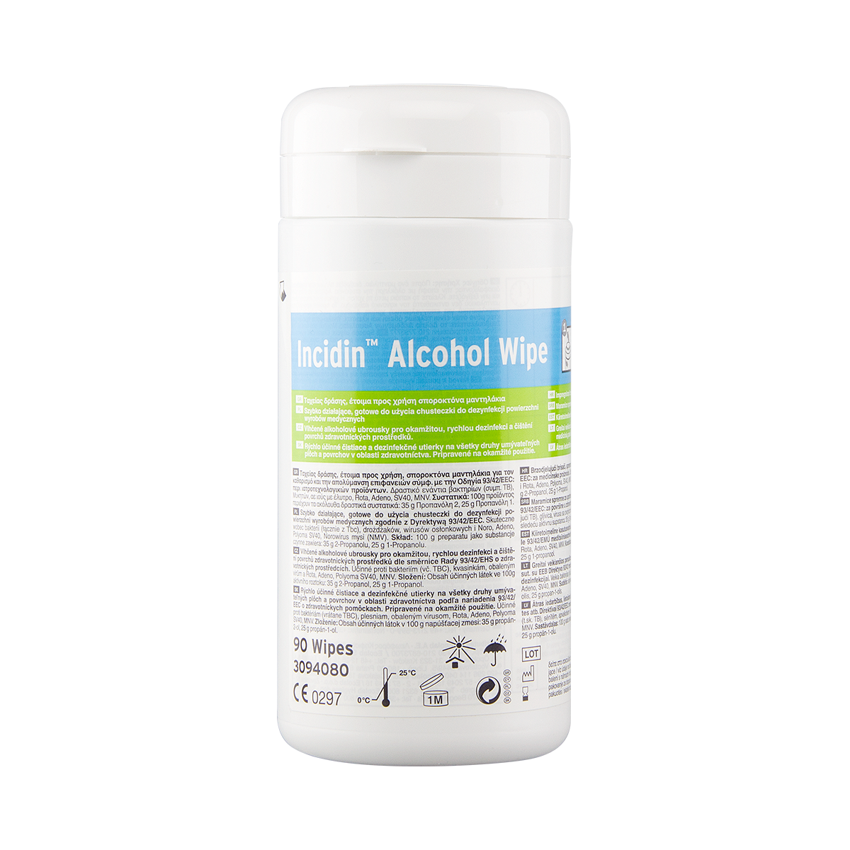 Спиртовые салфетки Incidin в контейнере, 90 шт. Ecolab