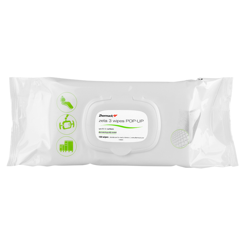 Спиртовые салфетки Zeta 3 POP-UP 100 шт. Zhermack